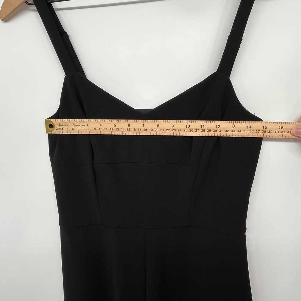 Rachel Roy Jumpsuit Women Large Black Sleeveless Cutout Wide Leg Formal - Picture 7 of 11